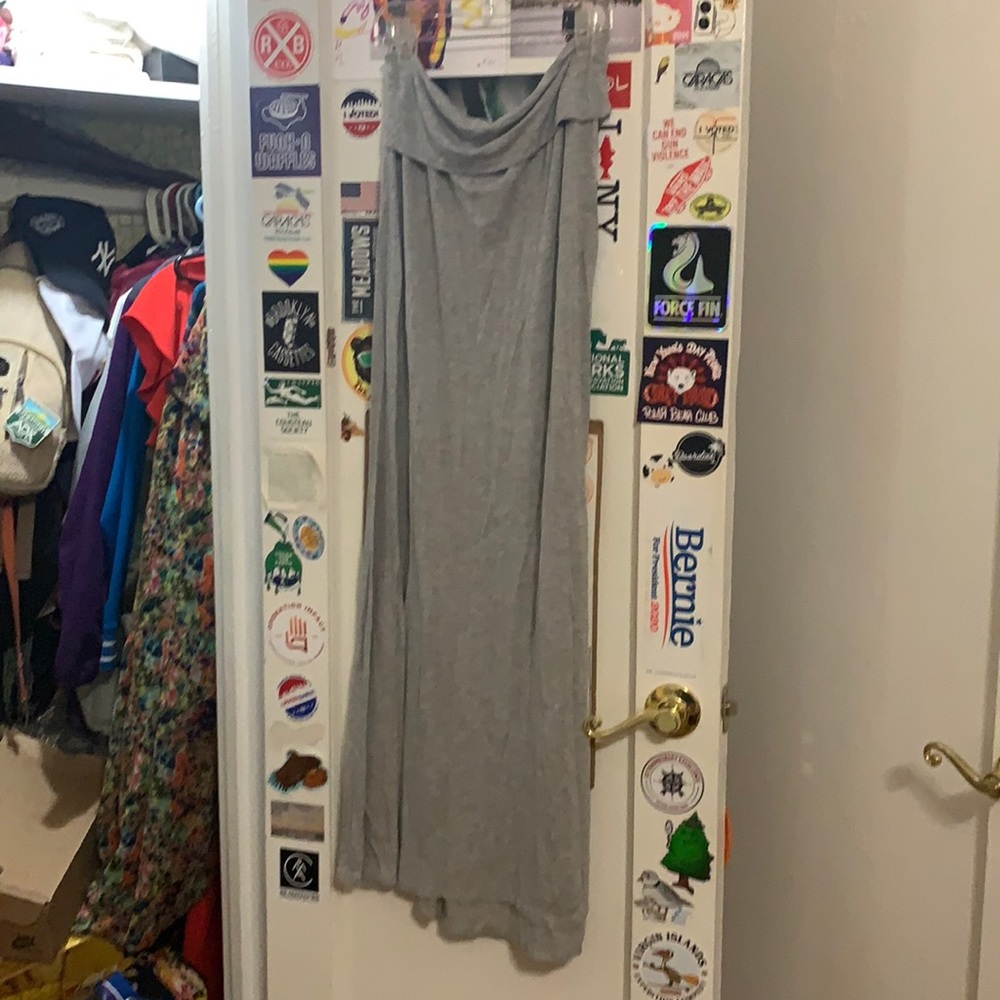 Empire waist maxi skirt